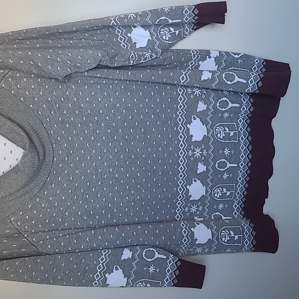 BEAUTY AND THE BEAST Soft Cozy Off Shoulder Sweater Women's 3X TORRID x DISNEY - Picture 6 of 12